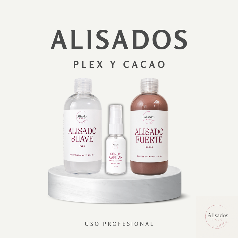 Combo Alisado total: Forte + Suave + Sérum Brillo Extremo
